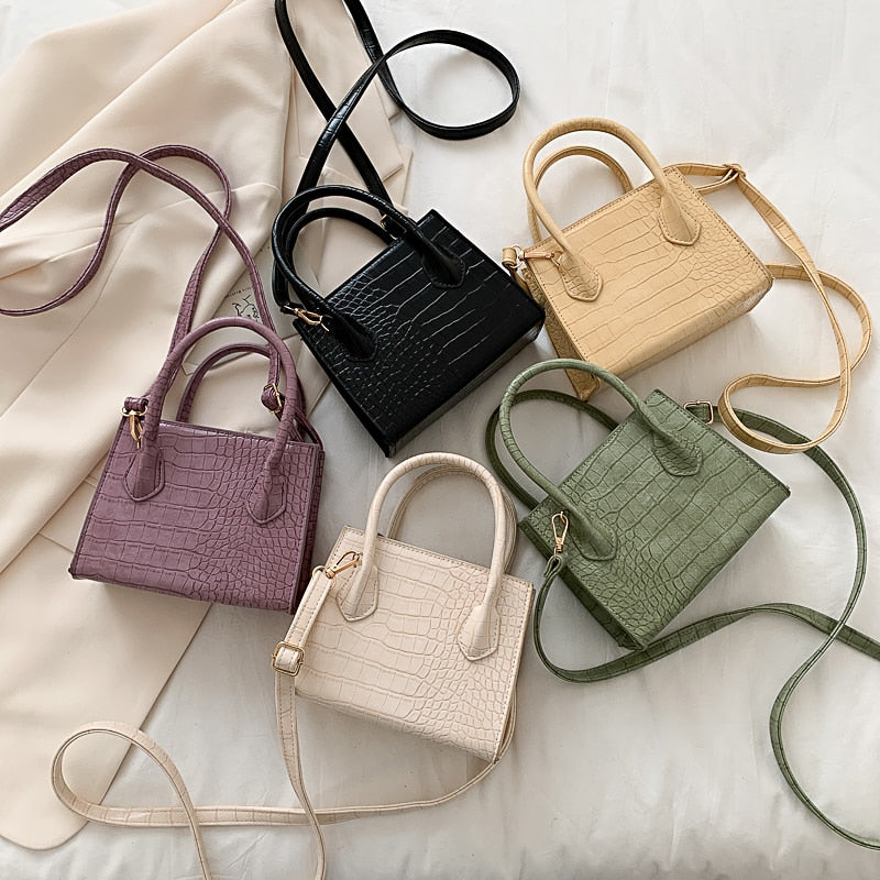 Crocodile Textured Mini Bag