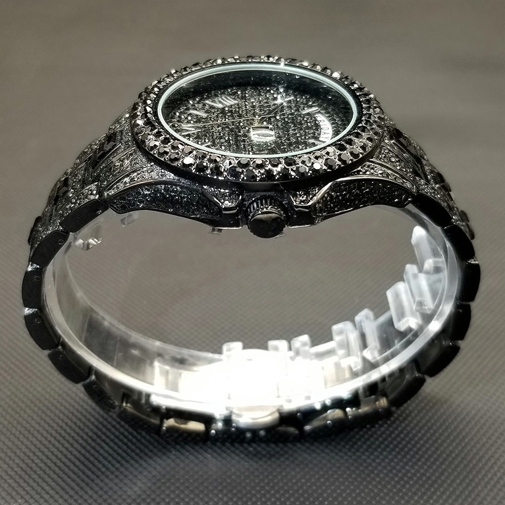 Black New Day Date Watch