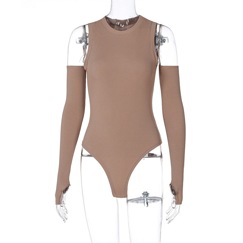 Cold Shoulder Bodycon Bodysuit