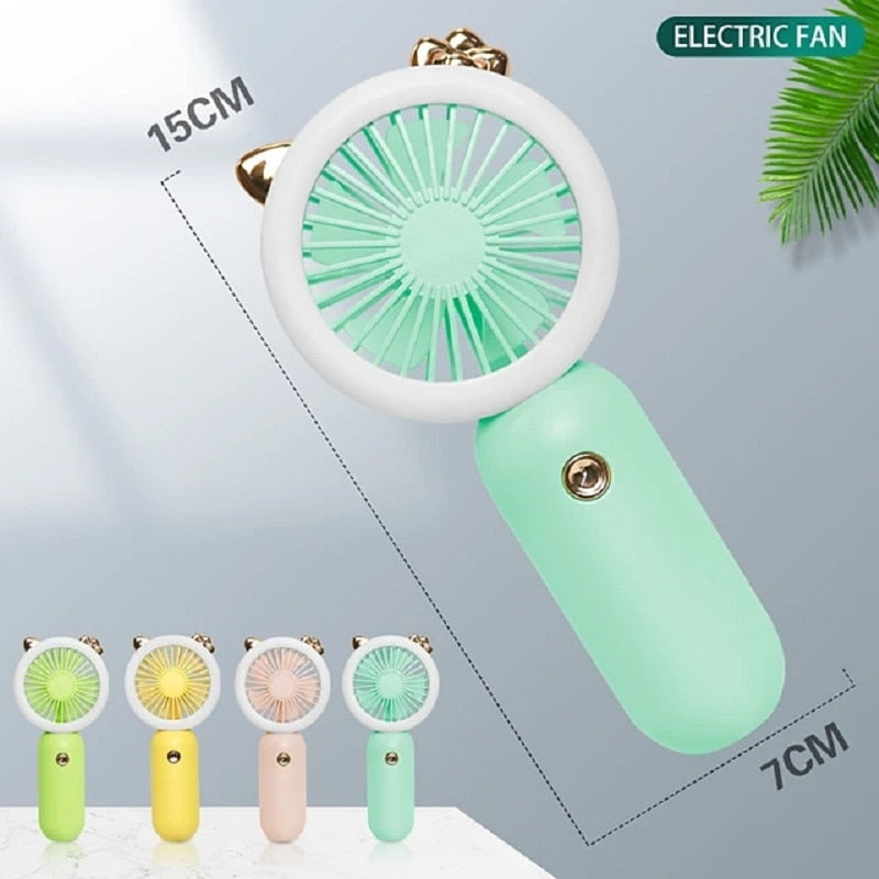 Handheld 3 Speed Fan w/ Light