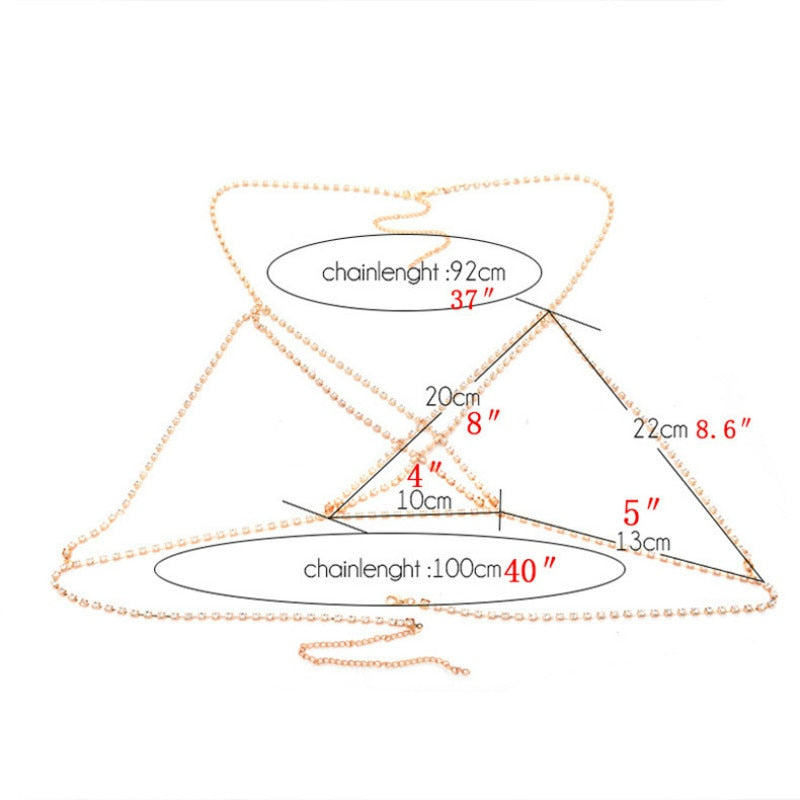 Bohemian Cross Chest Chain