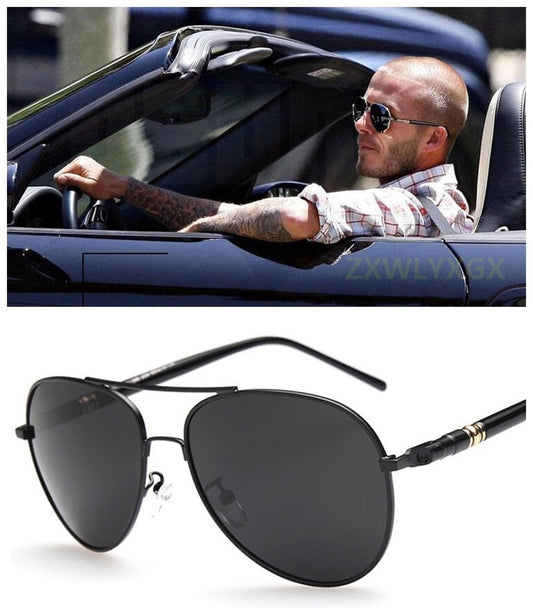 Polarized Men's Pilot Sunglasses