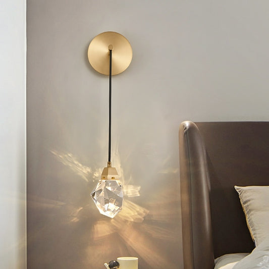 Copper Luxury Crystal Wall Lamp