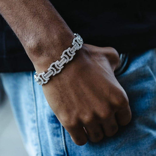 Vintage Baguette Link Chain Bracelet