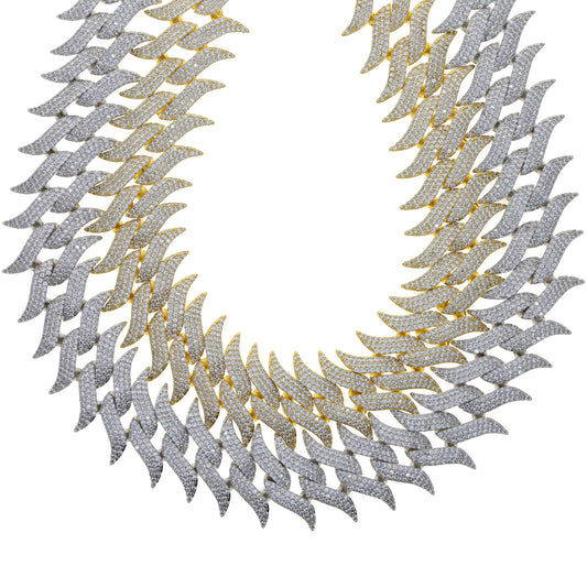 Women's Box Buckle Thorns Cuban Necklace