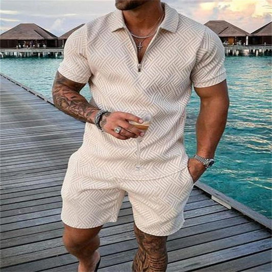 Men's Polo 2 Piece Short Set