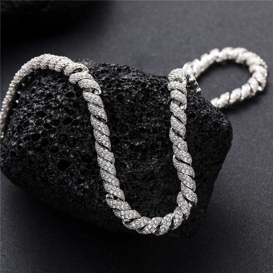 Telephone Wire Jeweled Bracelet or Necklace