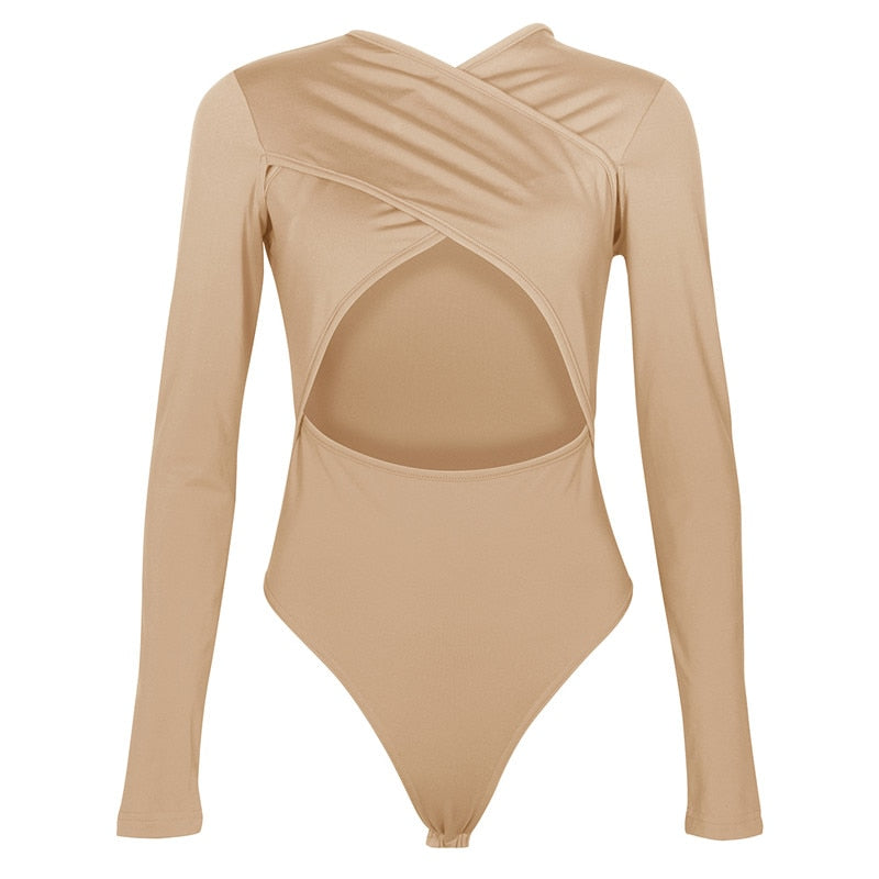 Criss Cross Long Sleeve Bodysuit