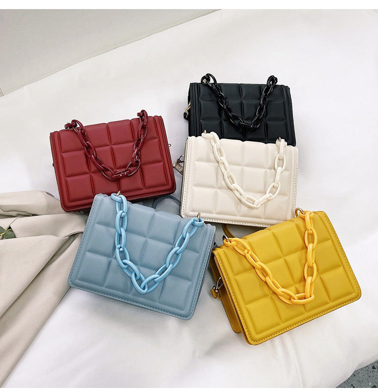 Embossed Flap Crossbody Bag
