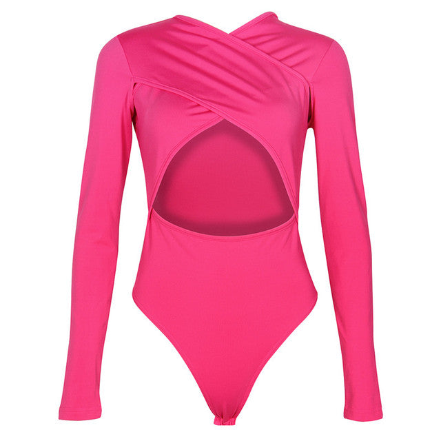 Criss Cross Long Sleeve Bodysuit