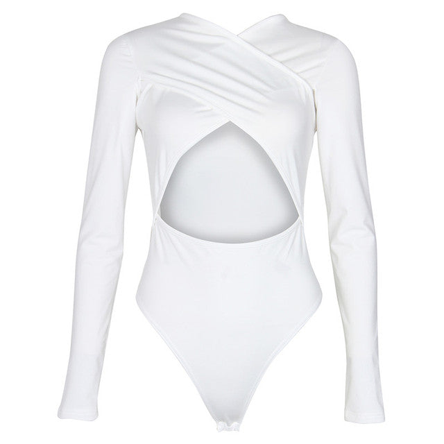 Criss Cross Long Sleeve Bodysuit