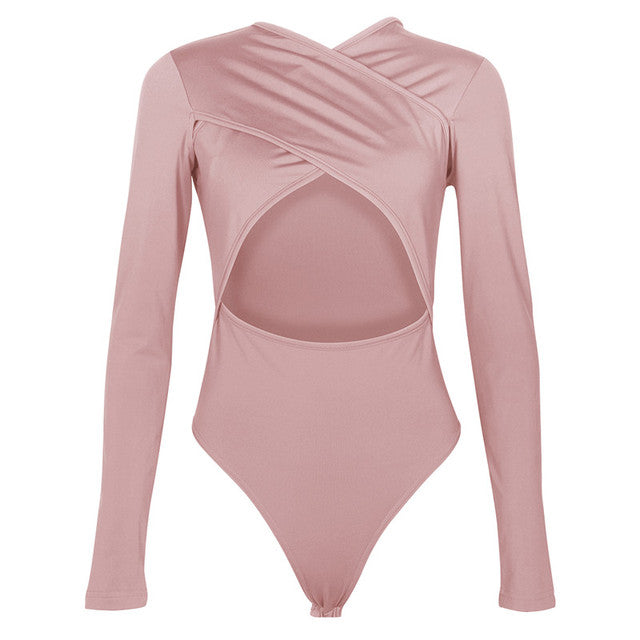 Criss Cross Long Sleeve Bodysuit
