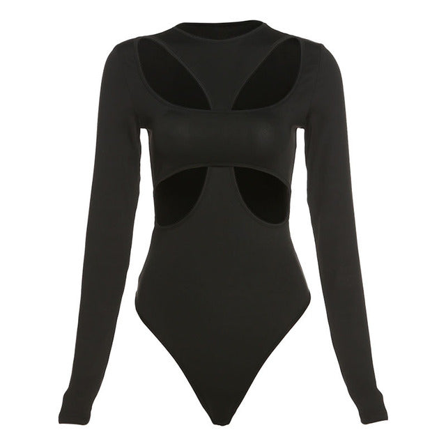 Criss Cross Long Sleeve Bodysuit