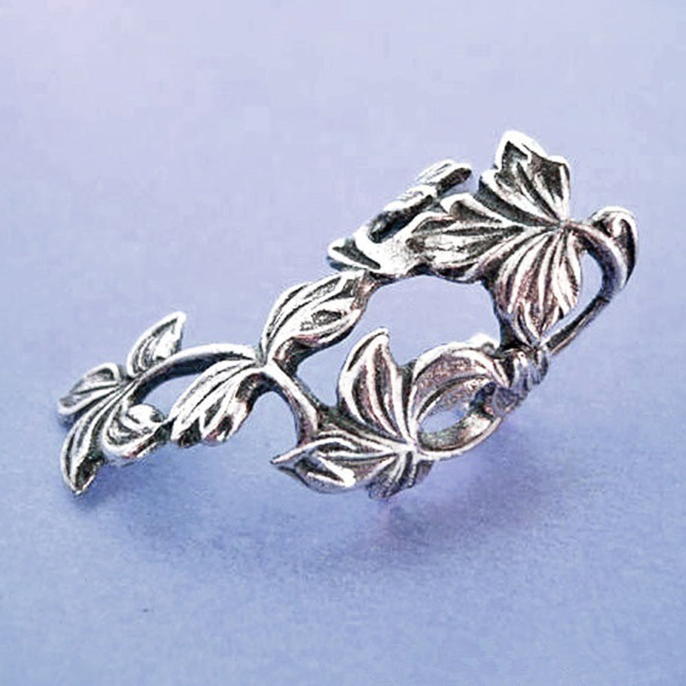 Antique Vine Clip Climber Earrings