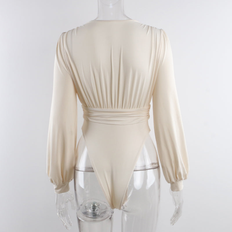 Ruched Panel Bodysuit