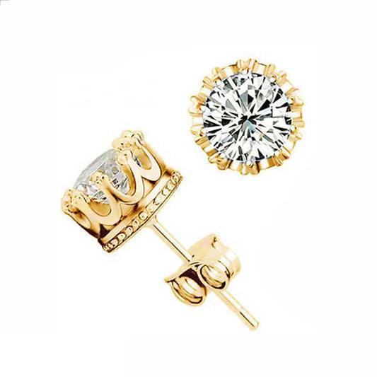 Crown Stud Earrings