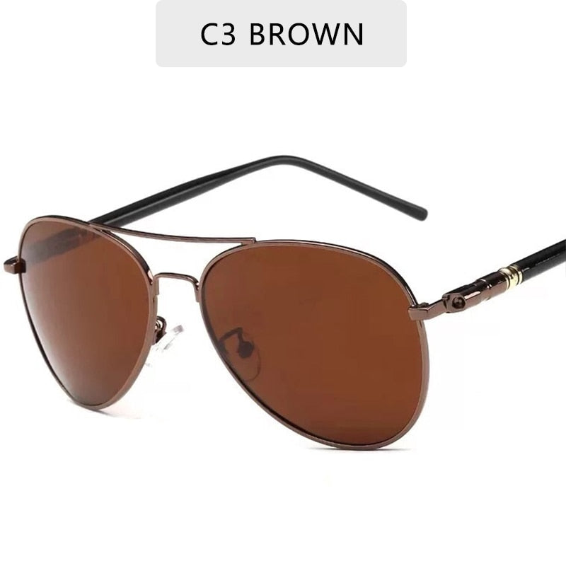 Polarized Men's Pilot Sunglasses