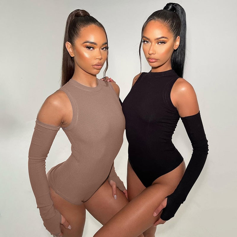 Cold Shoulder Bodycon Bodysuit