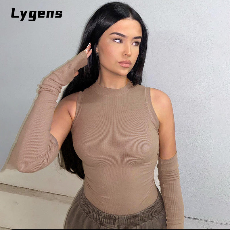 Cold Shoulder Bodycon Bodysuit