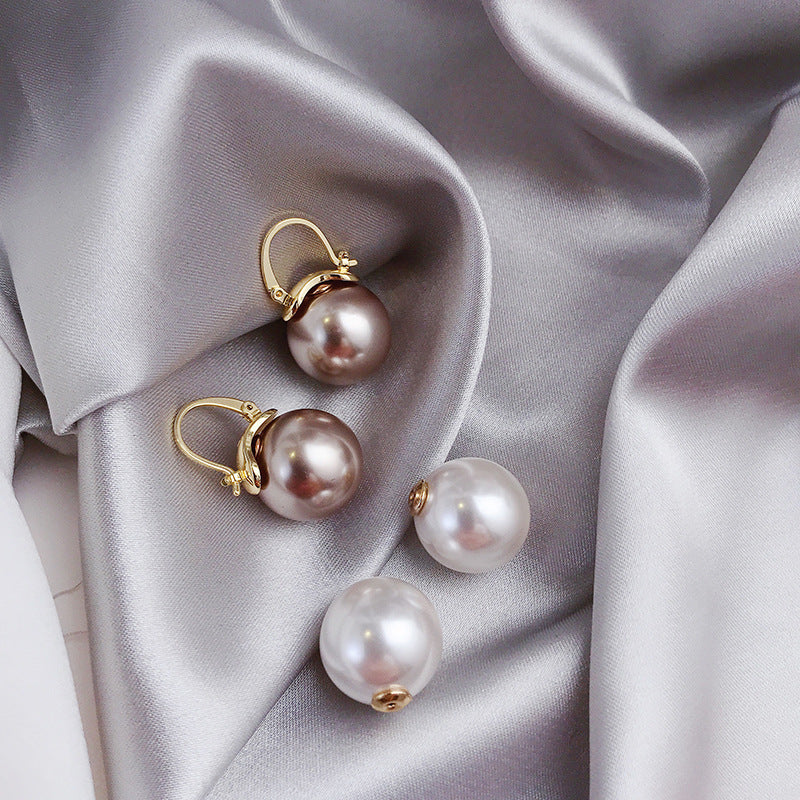 Fresh Pearl Temperament Earrings