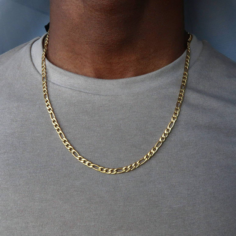Men's 3mm Stainless Steel Classic Chain Necklace