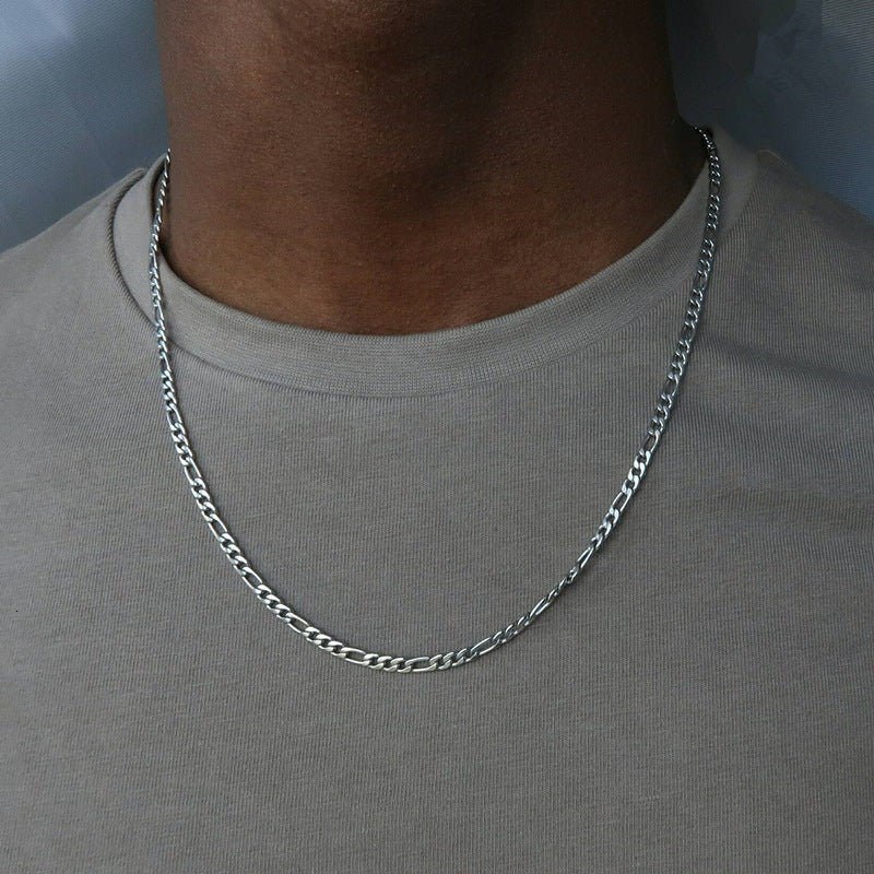 Men's 3mm Stainless Steel Classic Chain Necklace